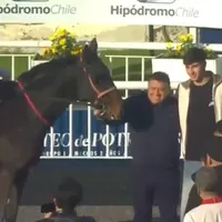 Gabriel Maureira sorprende con el caballo ganador en el Hipódromo Chile
