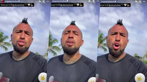 Arturo Vidal hace juramento por Colo Colo.