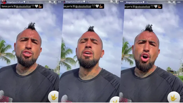 Arturo Vidal hace juramento por Colo Colo.