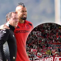 Vidal revolucionó a hinchas de Santa Fe durante visita de Colo Colo a Colombia