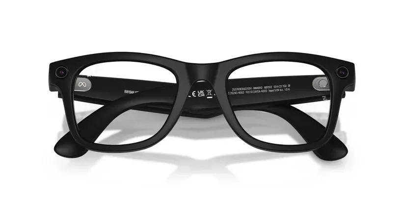 Otra vista de uno de los modelos de lentes con tencnología Ray-Ban y Meta. Foto: Meta.