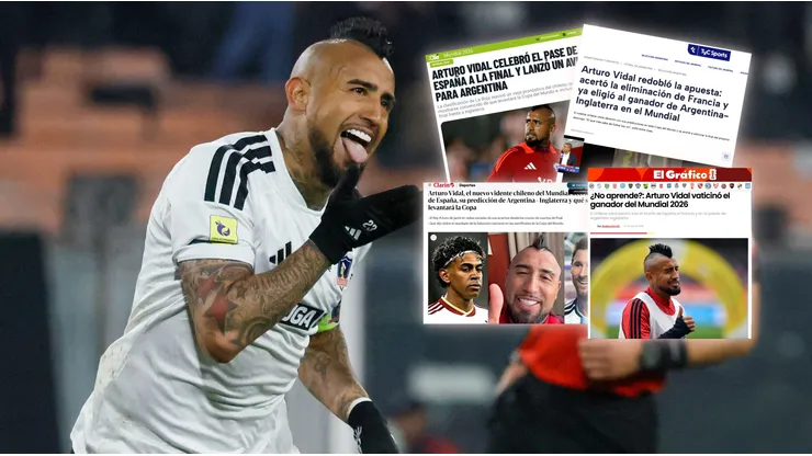 Prensa argentina reacciona al nuevo acierto de Vidal y sus pronósticos del Mundial.