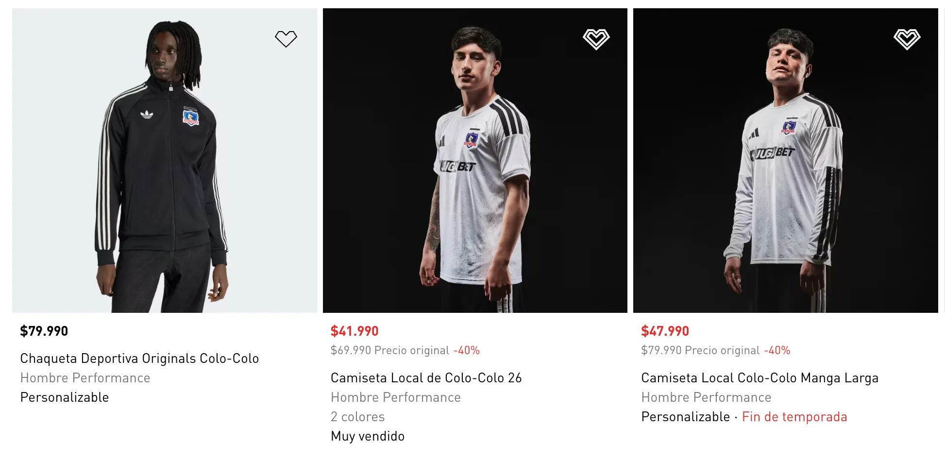 Precios y descuentos para Colo Colo 2026.