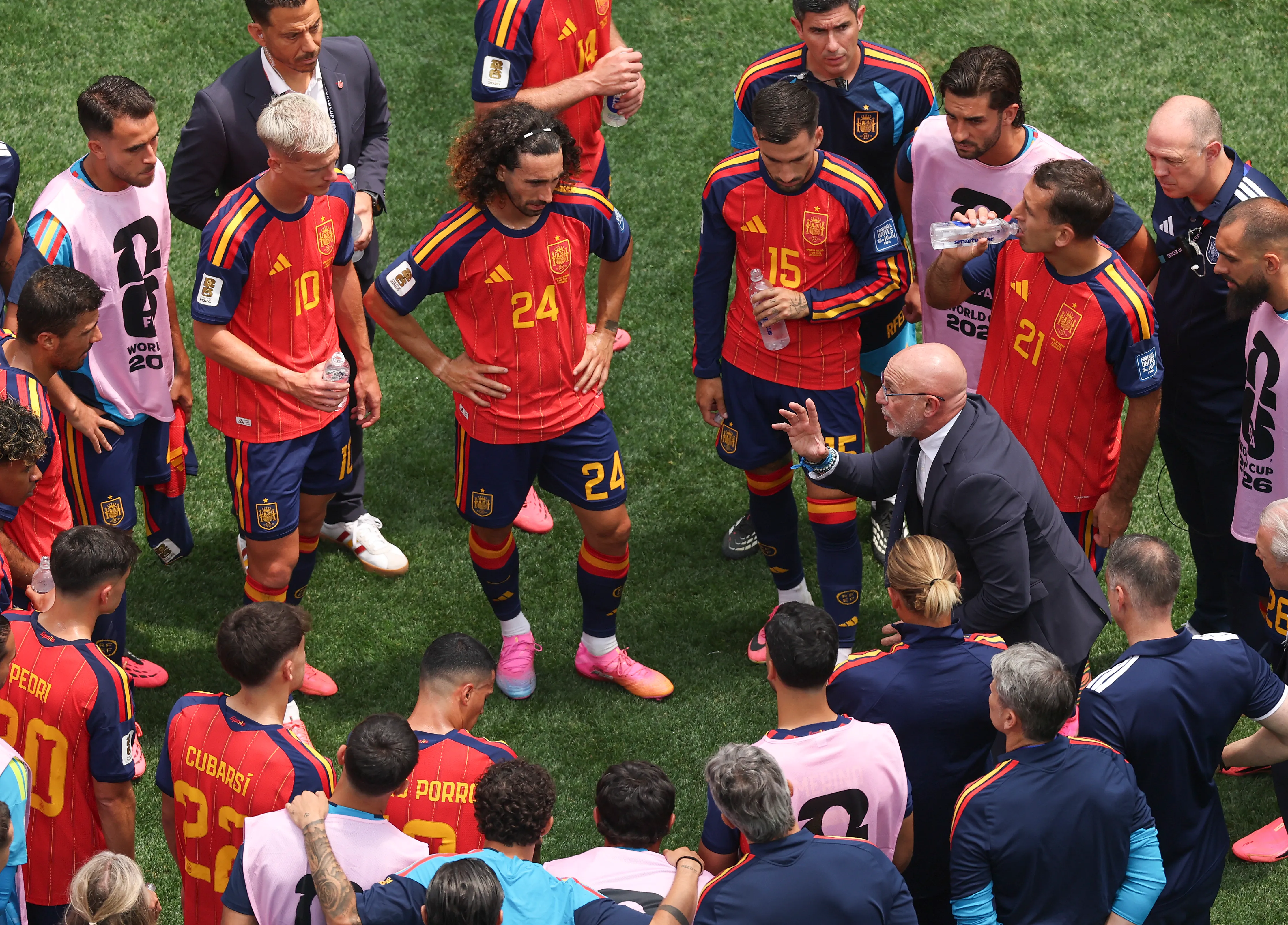 Vidal sacaría el cooling break del primer tiempo, y solo dejaría el de la segunda mitad | Foto: Getty