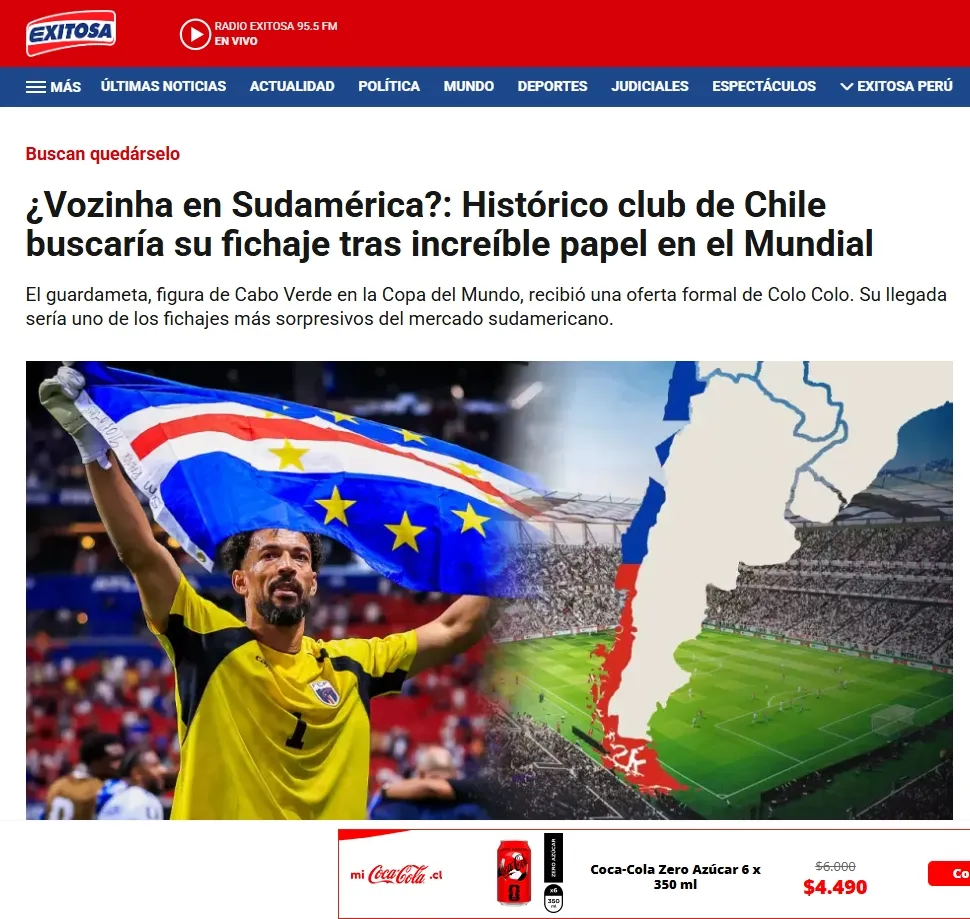 Prensa internacional reacciona por Vozinha.