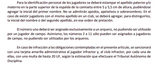Las bases de la Liga Femenina son estrictas en cuanto a los apodos. Foto: Campeonato Chileno.