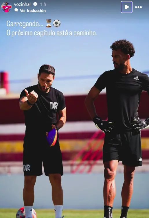 Vozinha entrena antes de llegar a Colo Colo.