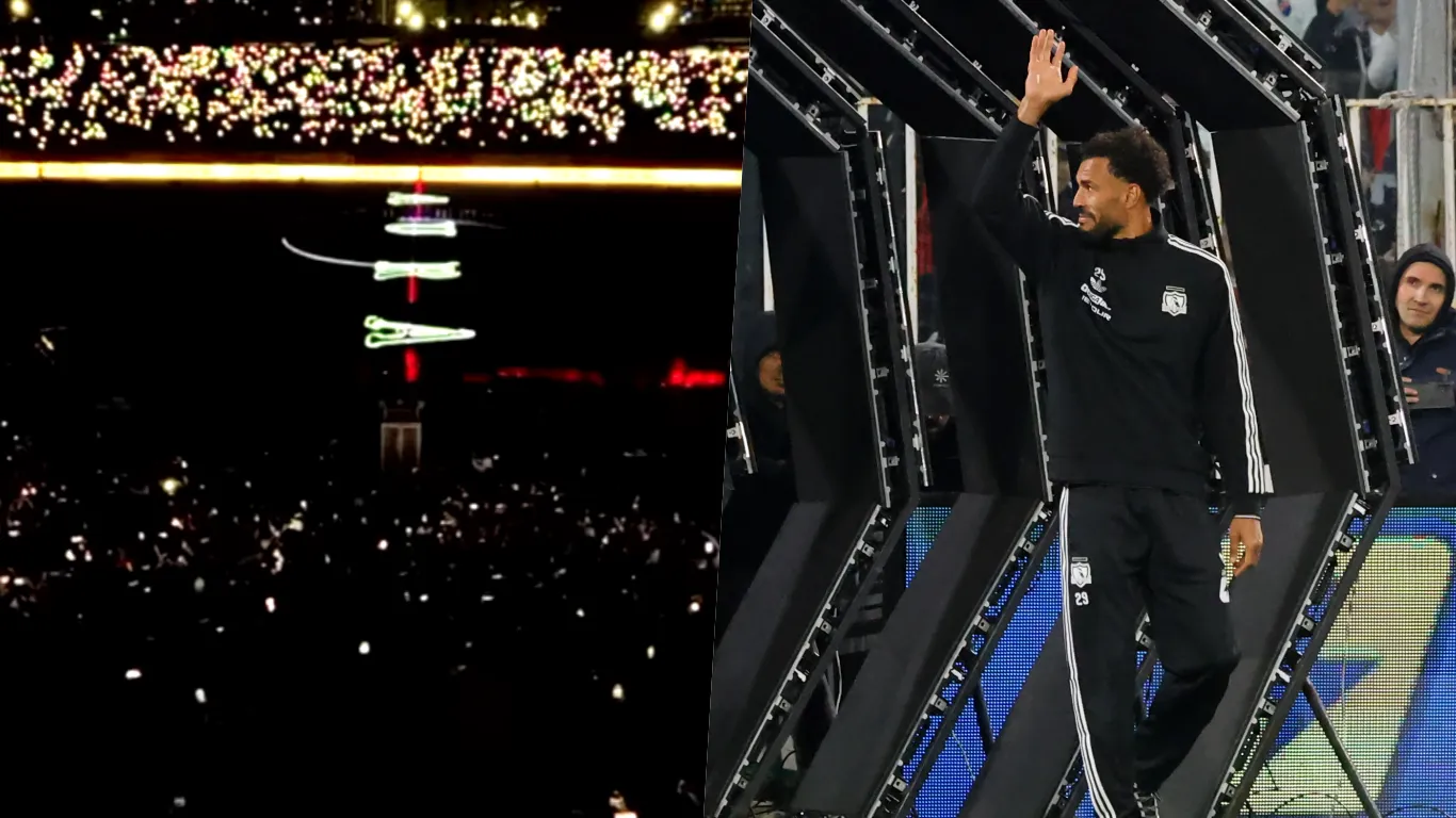El recibimiento a Vozinha en el Monumental | Fotos: Colo Colo y Photosport