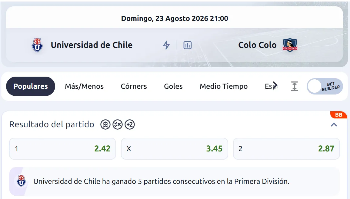 Imagen cedida por Betano el 21/08/26