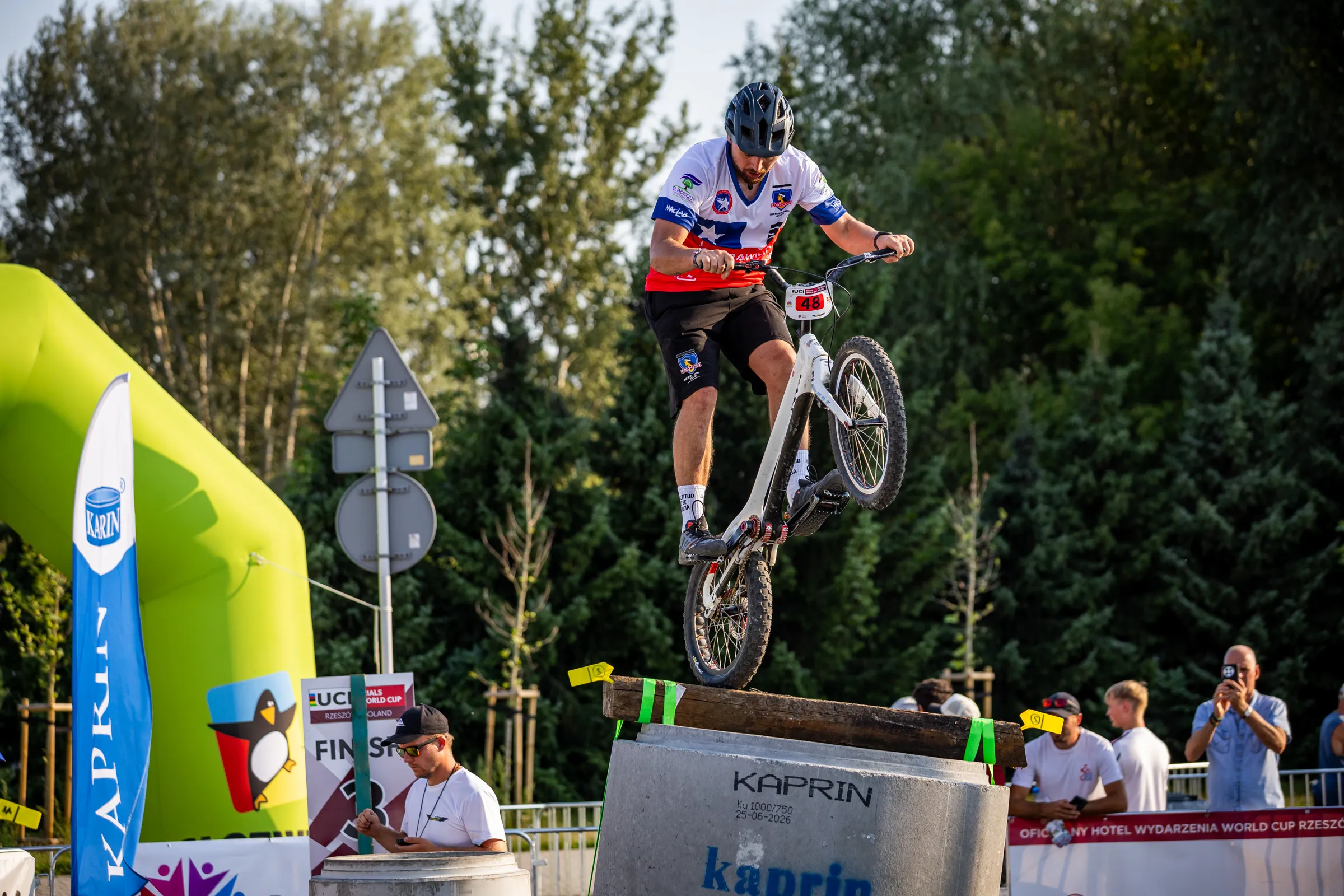 Matías Alegría en la Copa del Mundo de Trial.