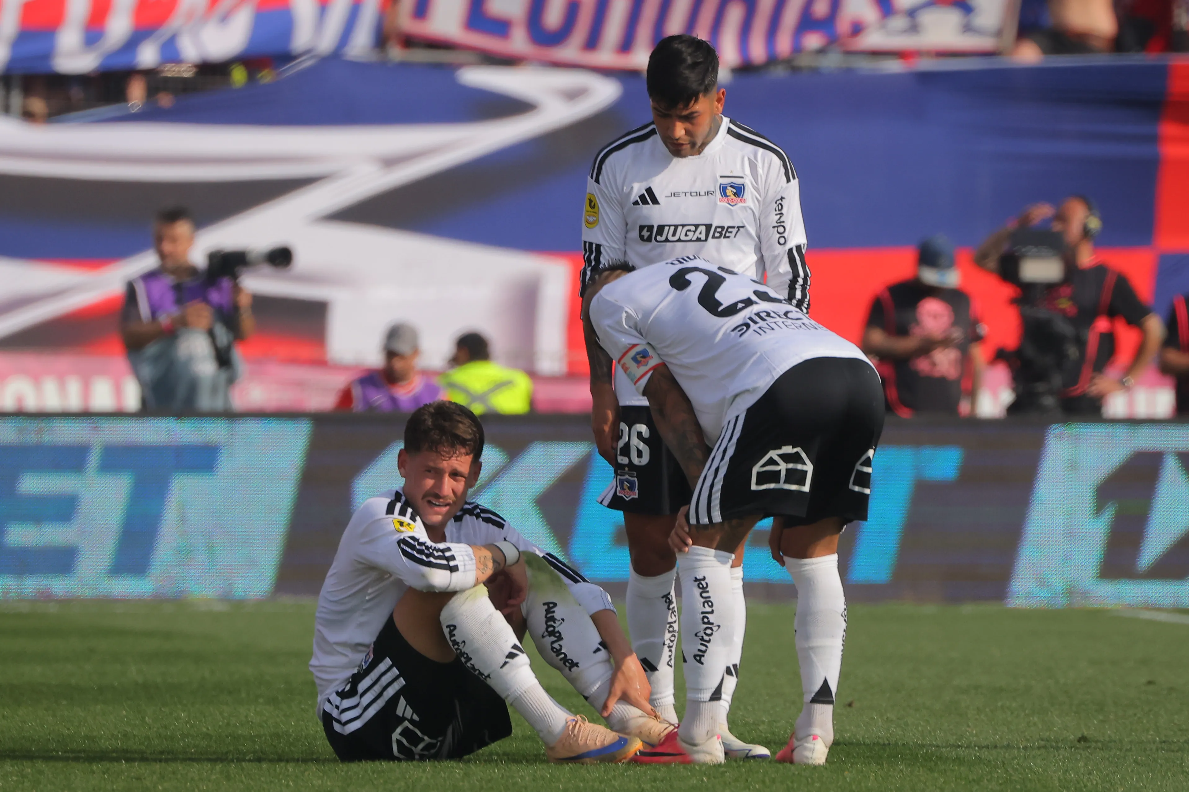 Joaquín Sosa jugó ante Audax con una molestia en su talón | Foto: Photosport