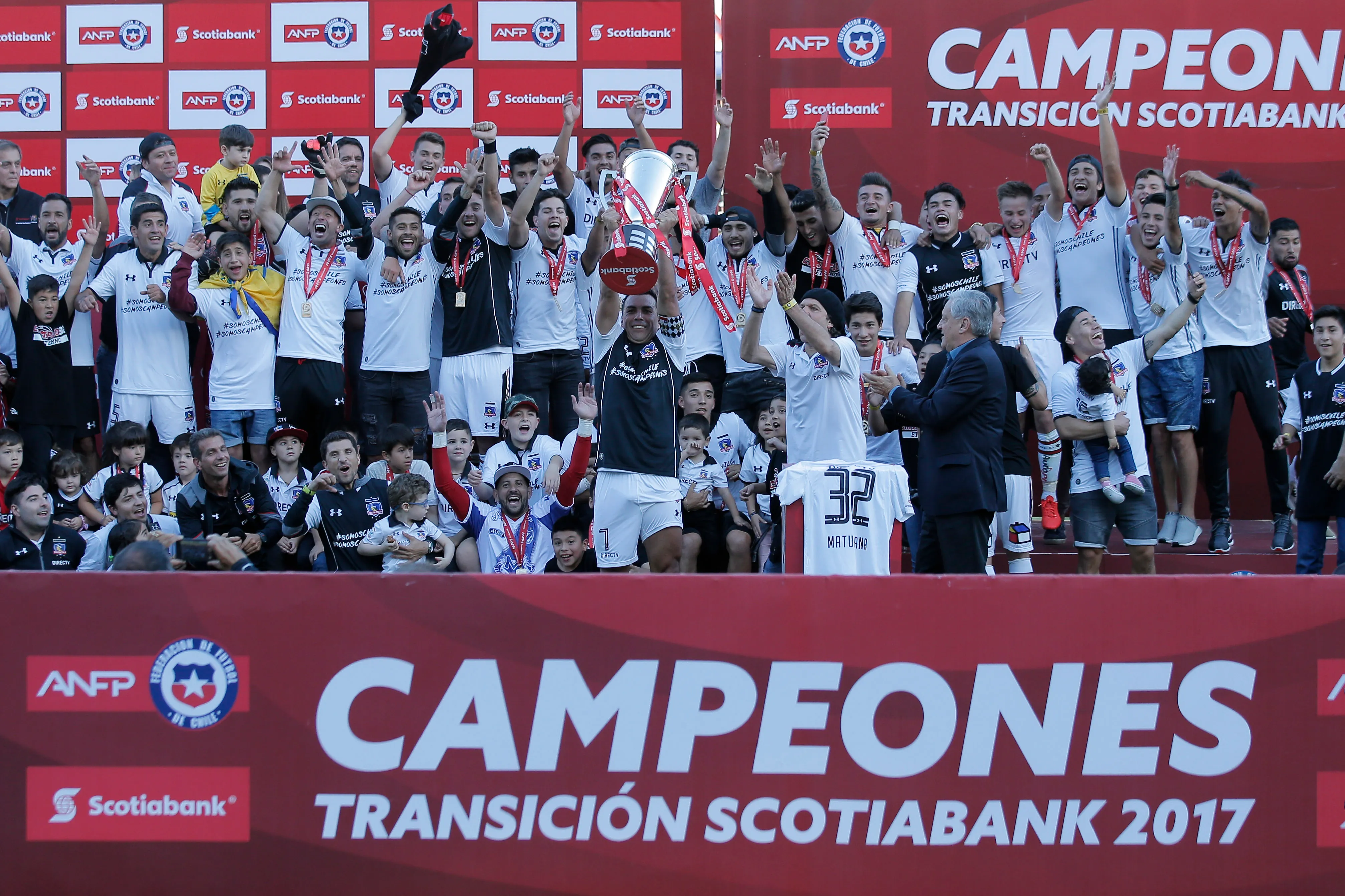 La celebración del Cacique en Concepción. Imagen: Javier Torres/Photosport