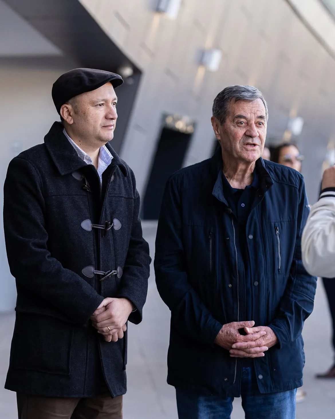 Mirko Jozic junto a Edmundo Valladares en Chile.