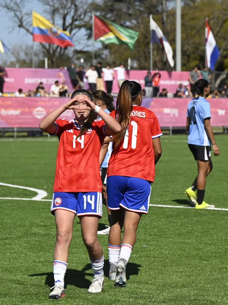 Catalina Muñoz anotó un doblete. Imagen: La Roja