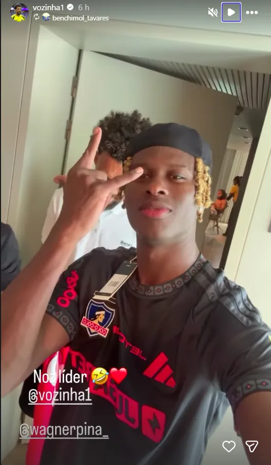 Gilson Tavares, jugador de Cabo Verde con la camiseta de Colo Colo.