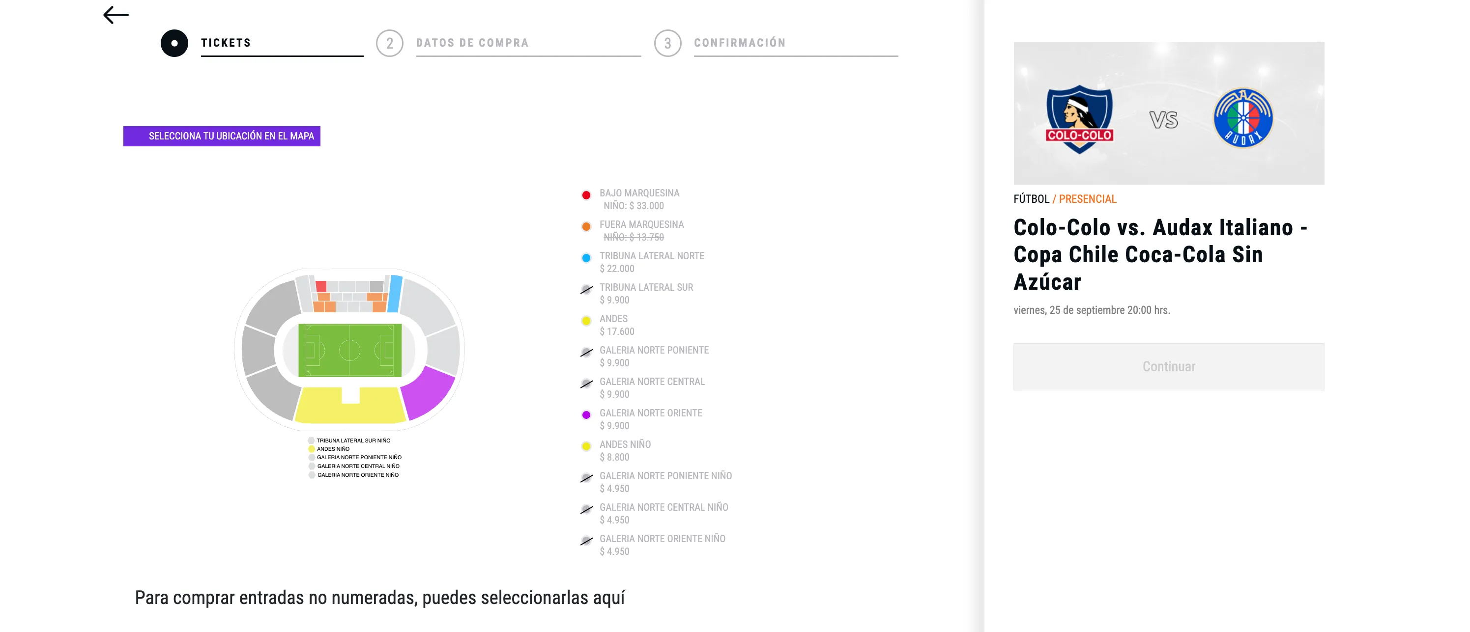 Las entradas que quedan disponibles para la vuelta de Copa Chile.