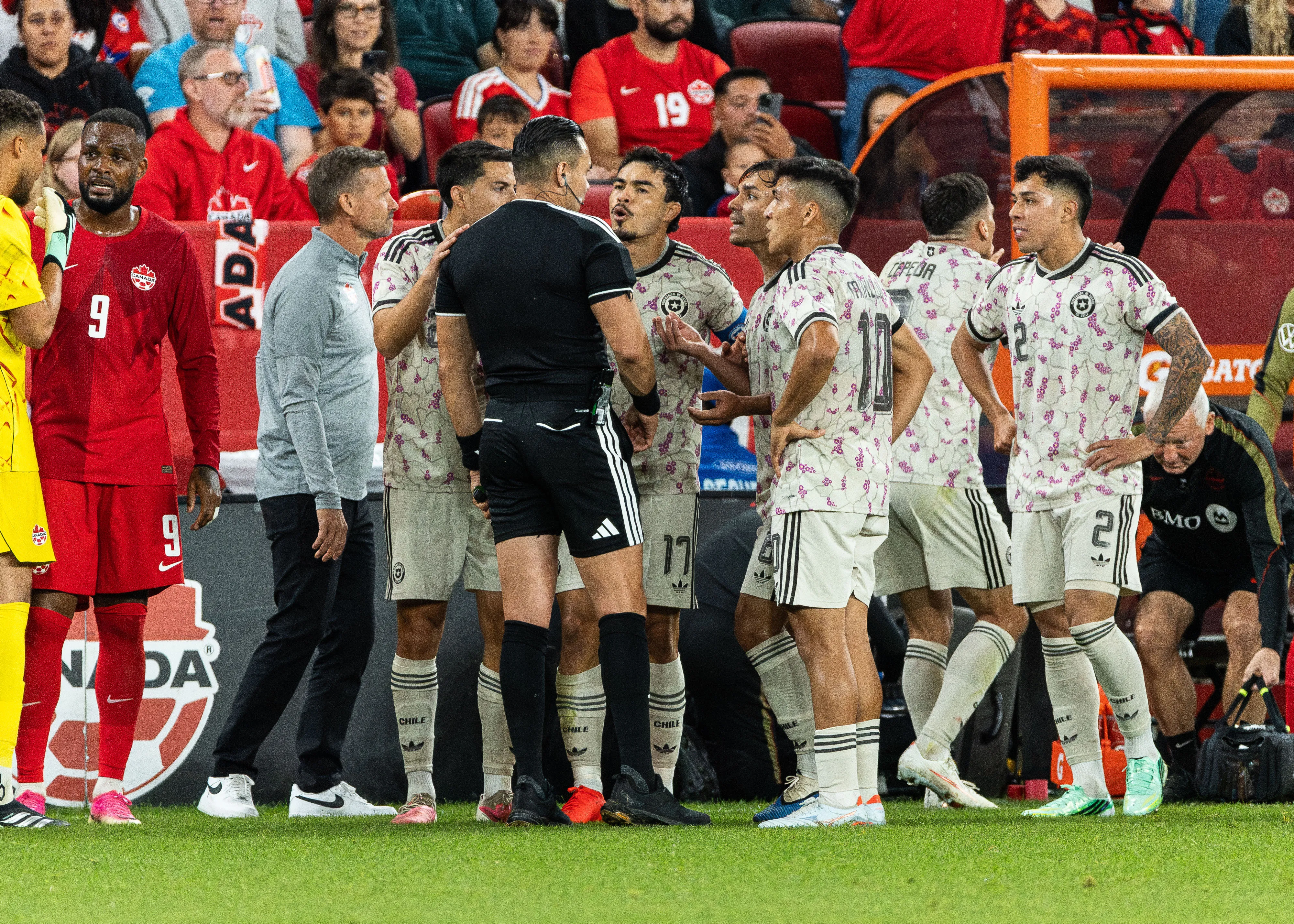 La Roja cayó por la cuenta mínima ante Canadá. Imagen: Kevin Raposo/Photosport