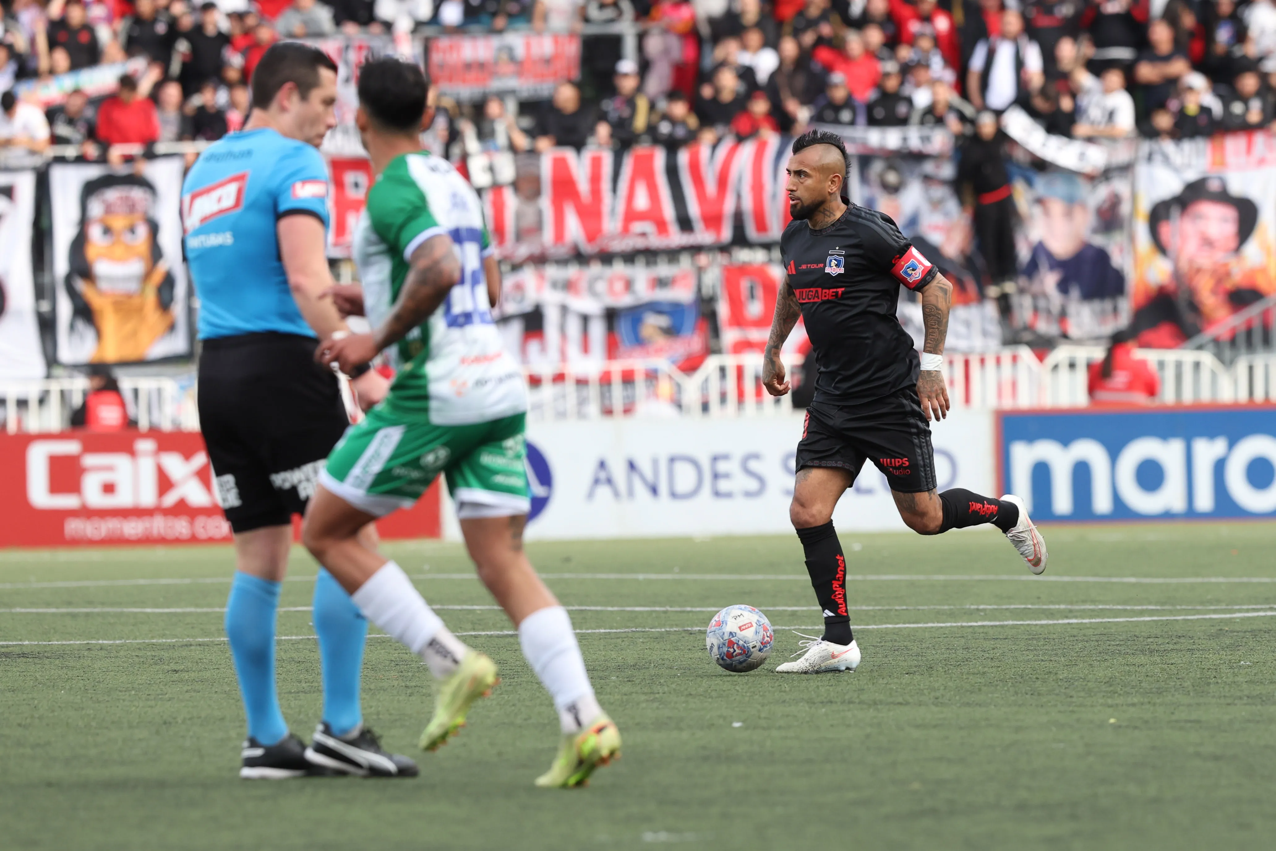 Arturo Vidal nuevamente fue uno de los mejores en Colo Colo.Imagen: Nicolas Klein/Photosport