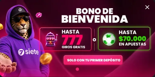 bono de bienvenida Siete