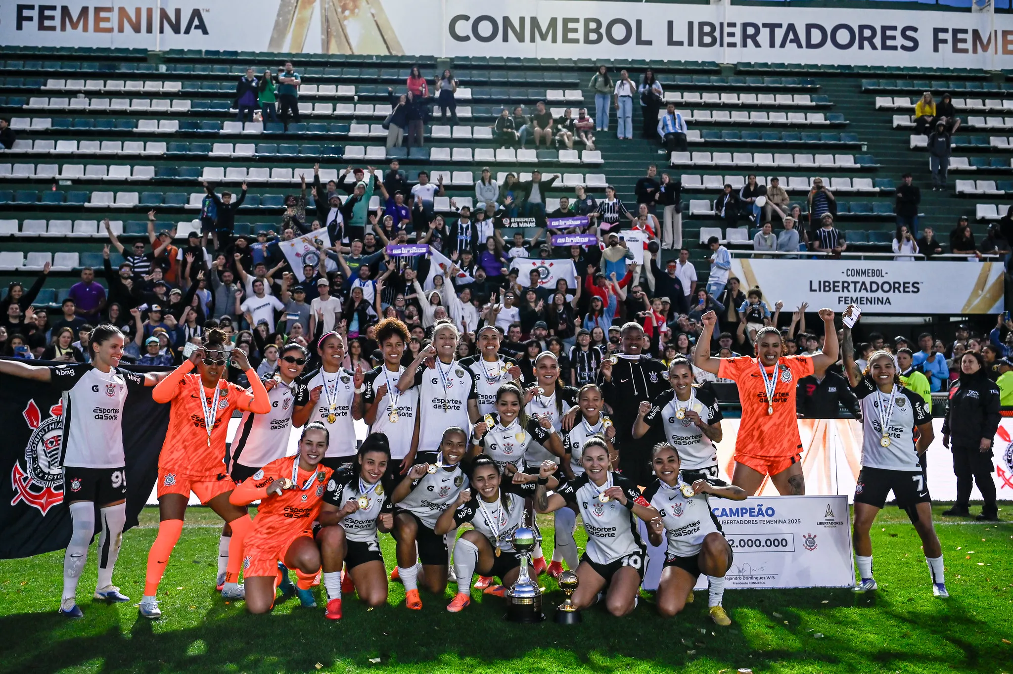 Corinthians llegará como tricampeón vigente de la Copa Libertadores.Imagen: Conmebol