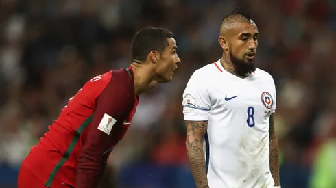 Arturo Vidal reacciona a la salida de Cristiano Ronaldo de Portugal.