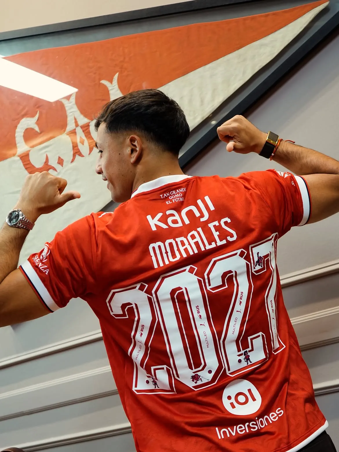 Iván Morales estará hasta mediados del 2027 en Independiente.Imagen: Instagram Iván Morales