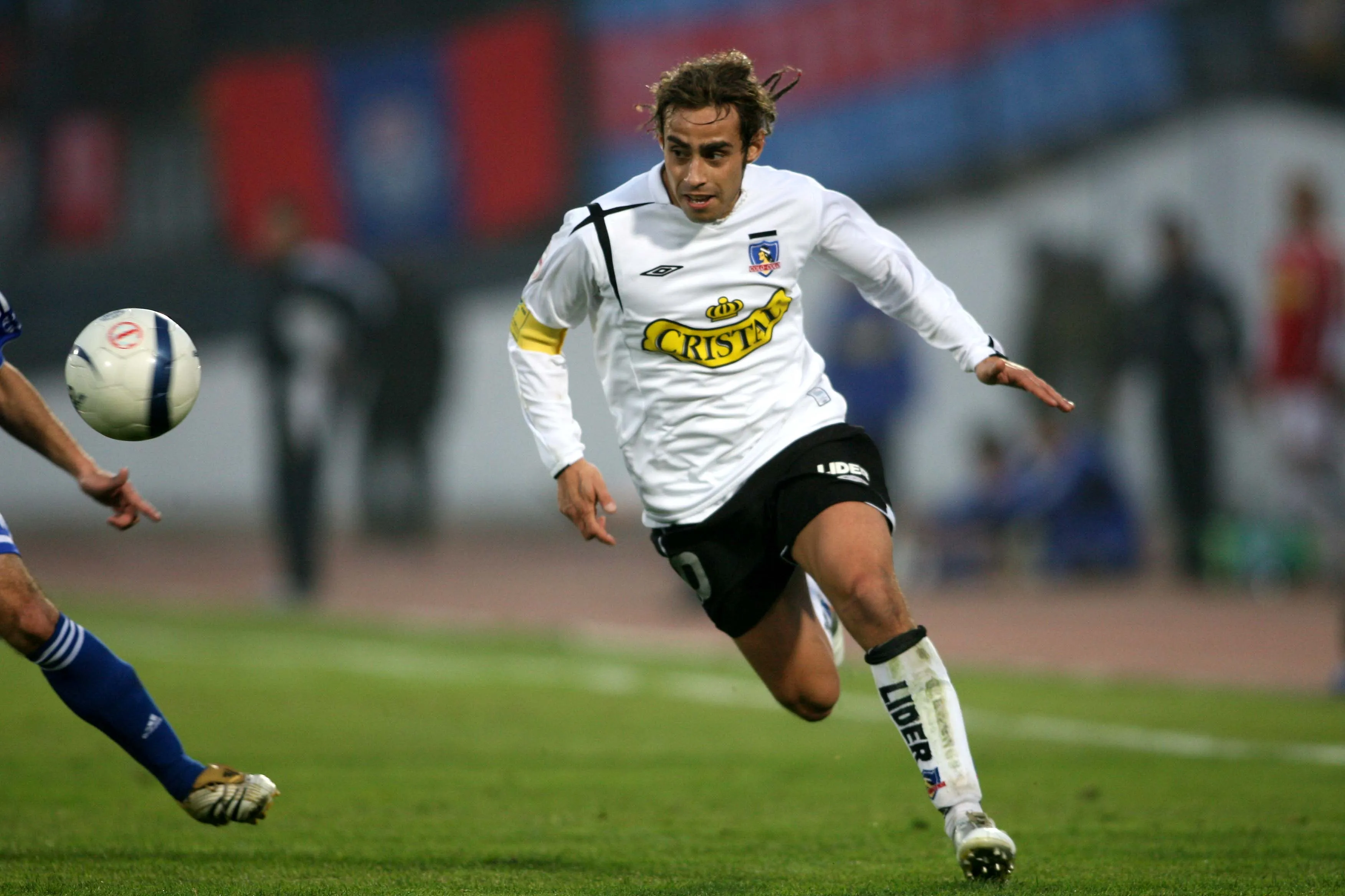 El gesto de Jorge Valdivia en Colo Colo.Imagen: Andrés Pina/Photosport