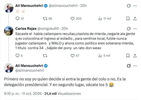 La publicación del alcalde de Coquimbo.