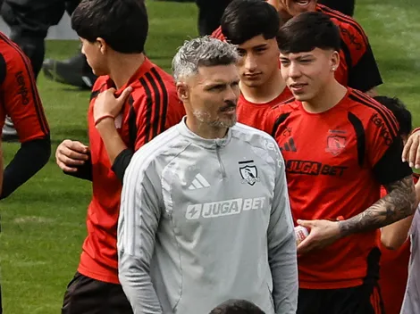 Ortiz dice presente en el partido de la juvenil de Colo Colo vs la U