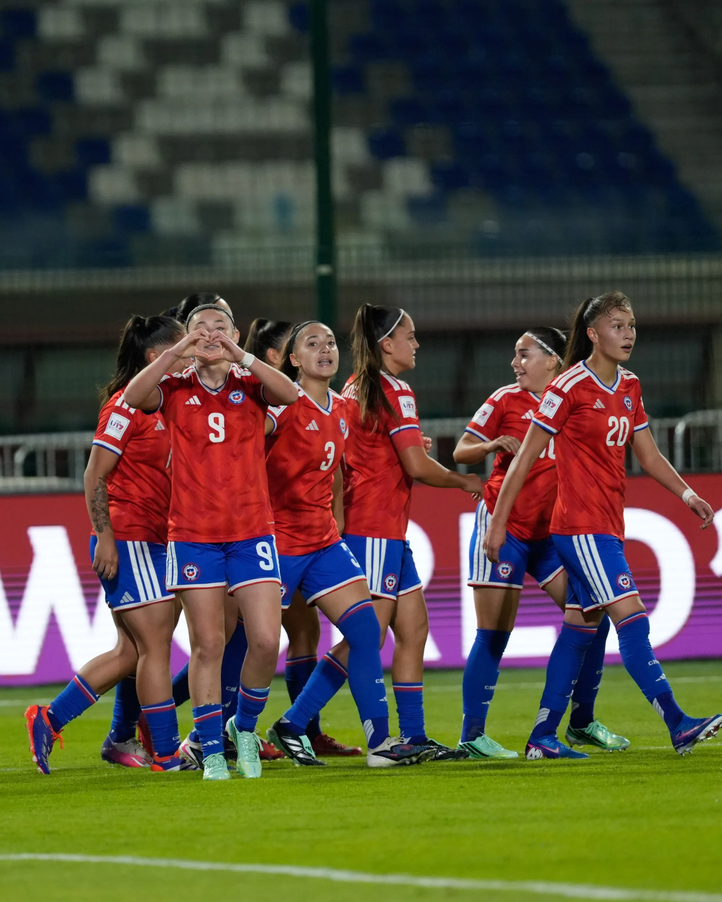 Catalina Muñoz anotó para Chile en el Mundial Sub 17. Imagen: Jovino Henríquez – FFCh.