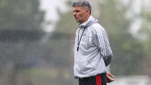 Así fue el reciente entrenamiento de Fernando Ortiz en Colo Colo.