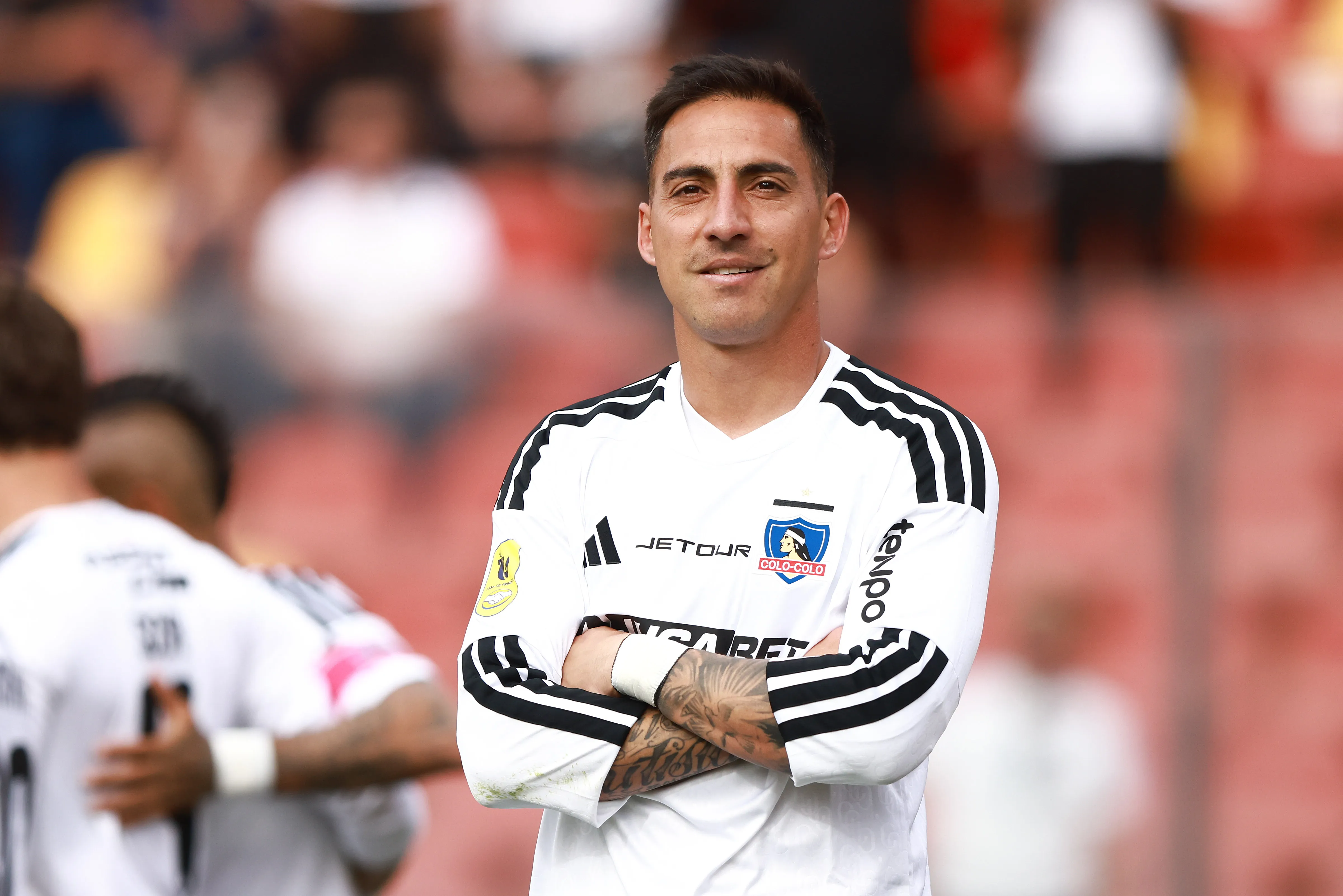 Javier Correa marcó el tanto albo en el empate ante Palestino. 