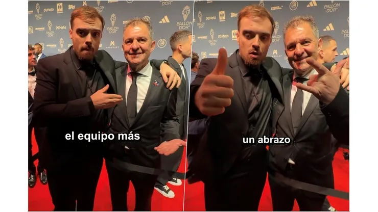 El surrealista cruce entre Ibai y Aníbal Mosa en el Balón de Oro.